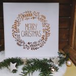Lampenbrett merry christmas
